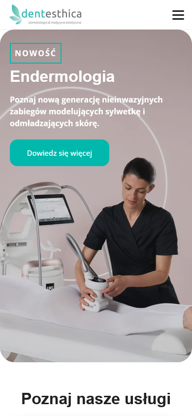 Dentesthica - widok mobilny 2