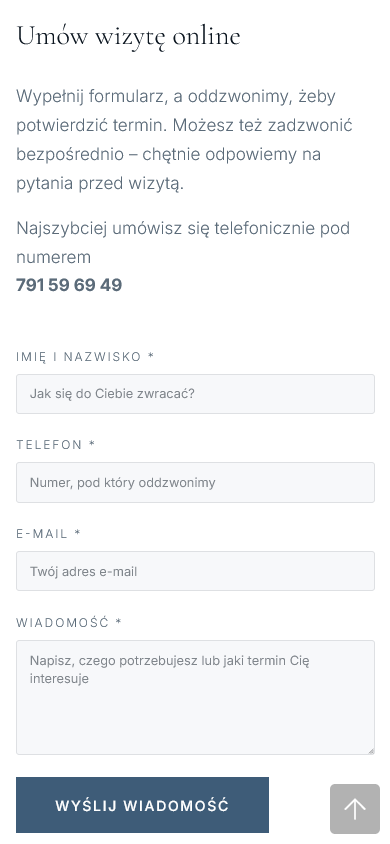 Alma-Dent - widok mobilny 3