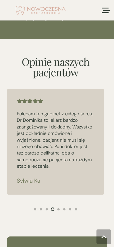 Widok mobilny — opinie pacjentów