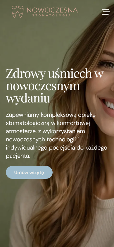 Nowoczesna Stomatologia - widok mobilny 2